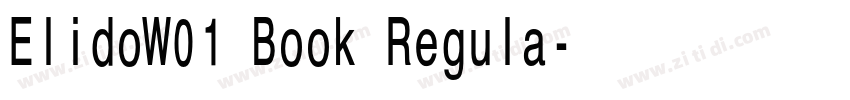 ElidoW01 Book Regula字体转换